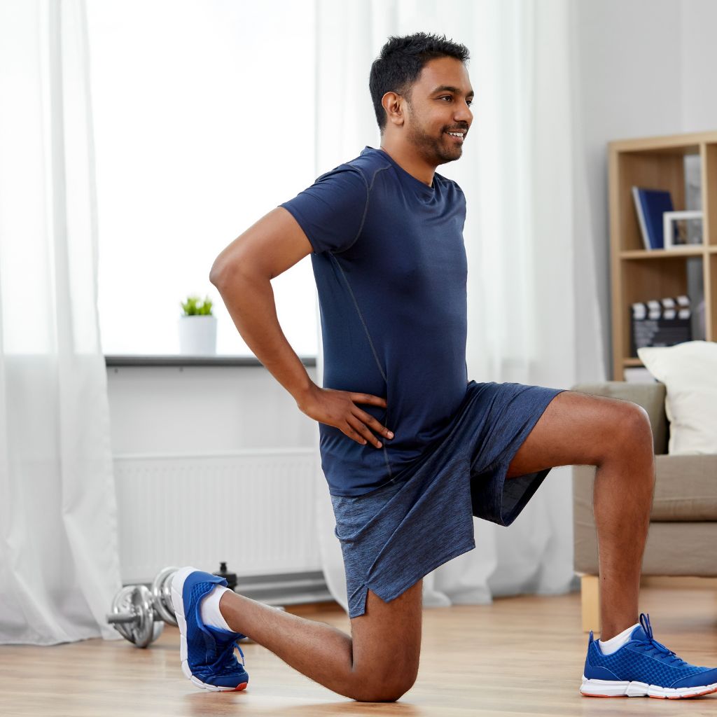 Mann som trener for bedre energi i menns overgangsalder – Utbrenthetsklinikken